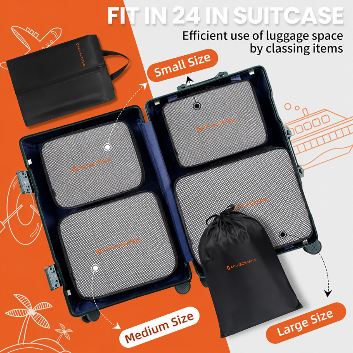 Airlockspro® Packing Cube Full Set