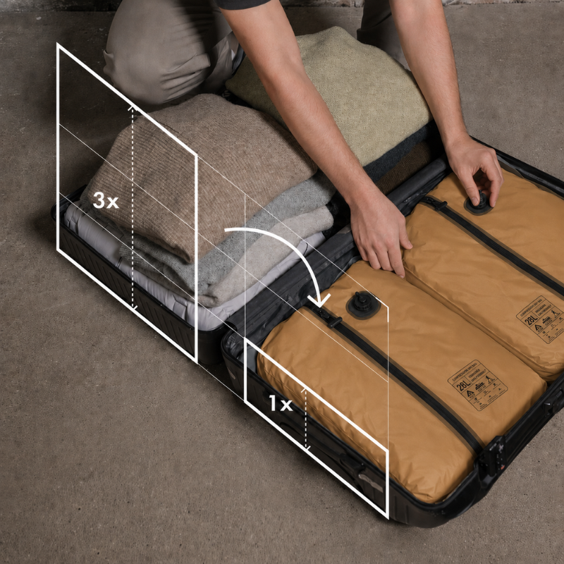 AirlocksPro® Automatic Vacuum Bags - Tan