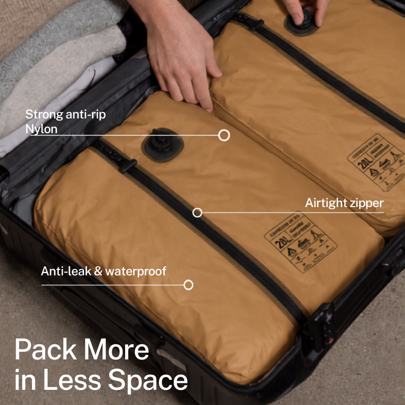 AirlocksPro® Automatic Vacuum Bags - Tan