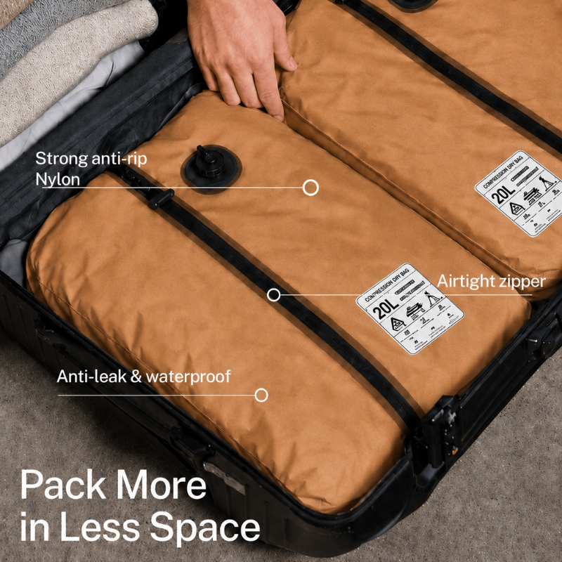 AirlocksPro® Automatic Vacuum Bags - Tan