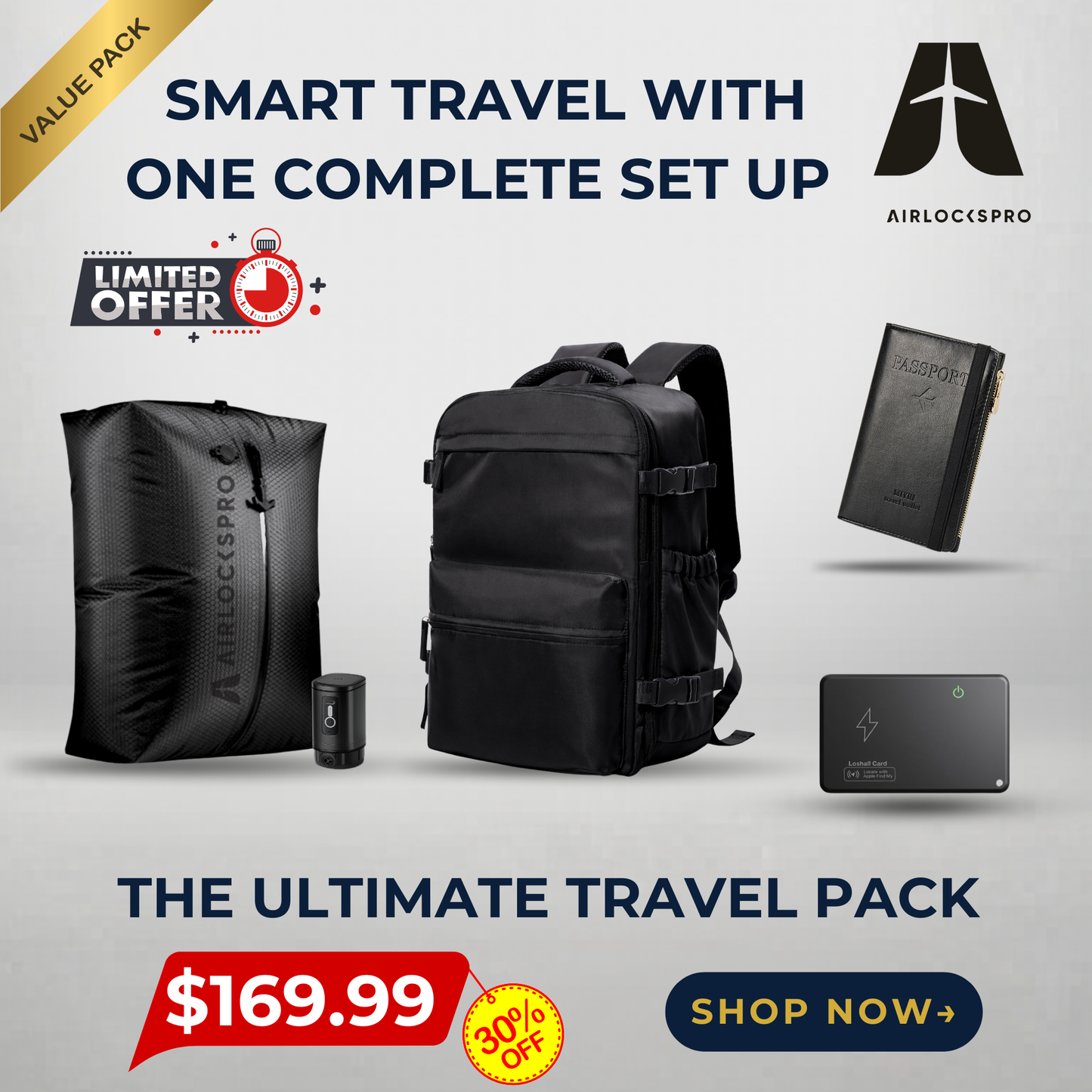 Airlockspro® Airlocks Executive Carry-On Pro