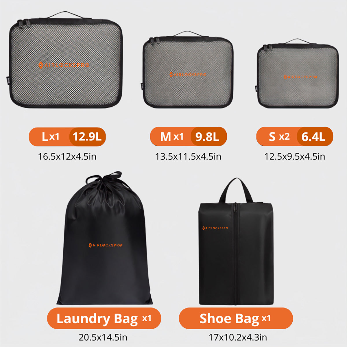 Airlockspro® Packing Cube Full Set